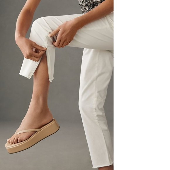 Anthropologie Sanctuary Peace Maker Crop Pants size 30 new white color - Picture 2 of 6